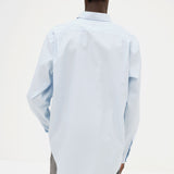 Washed Finx Twill Big Shirt in Light Blue