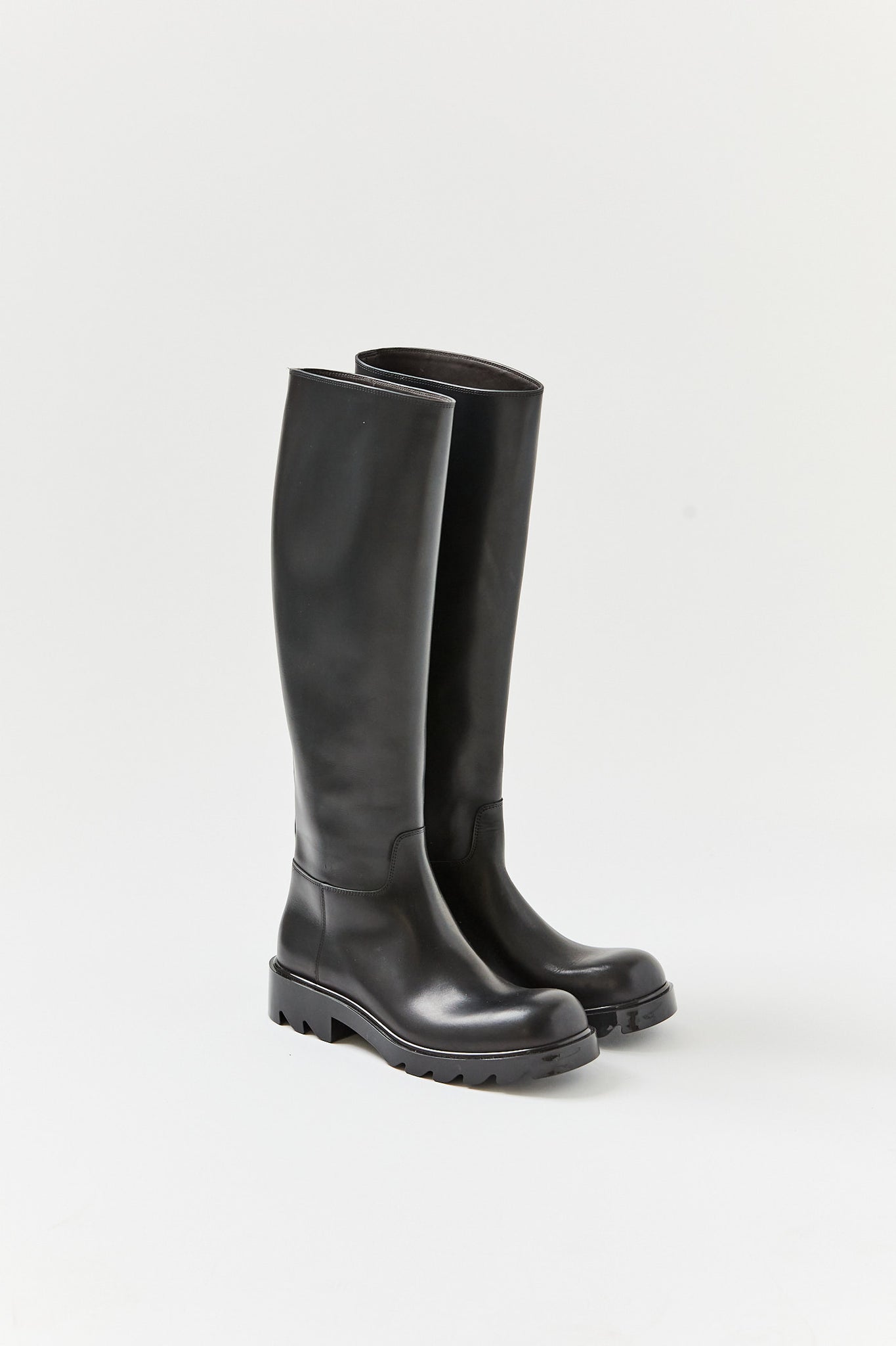 Black Leather Boot