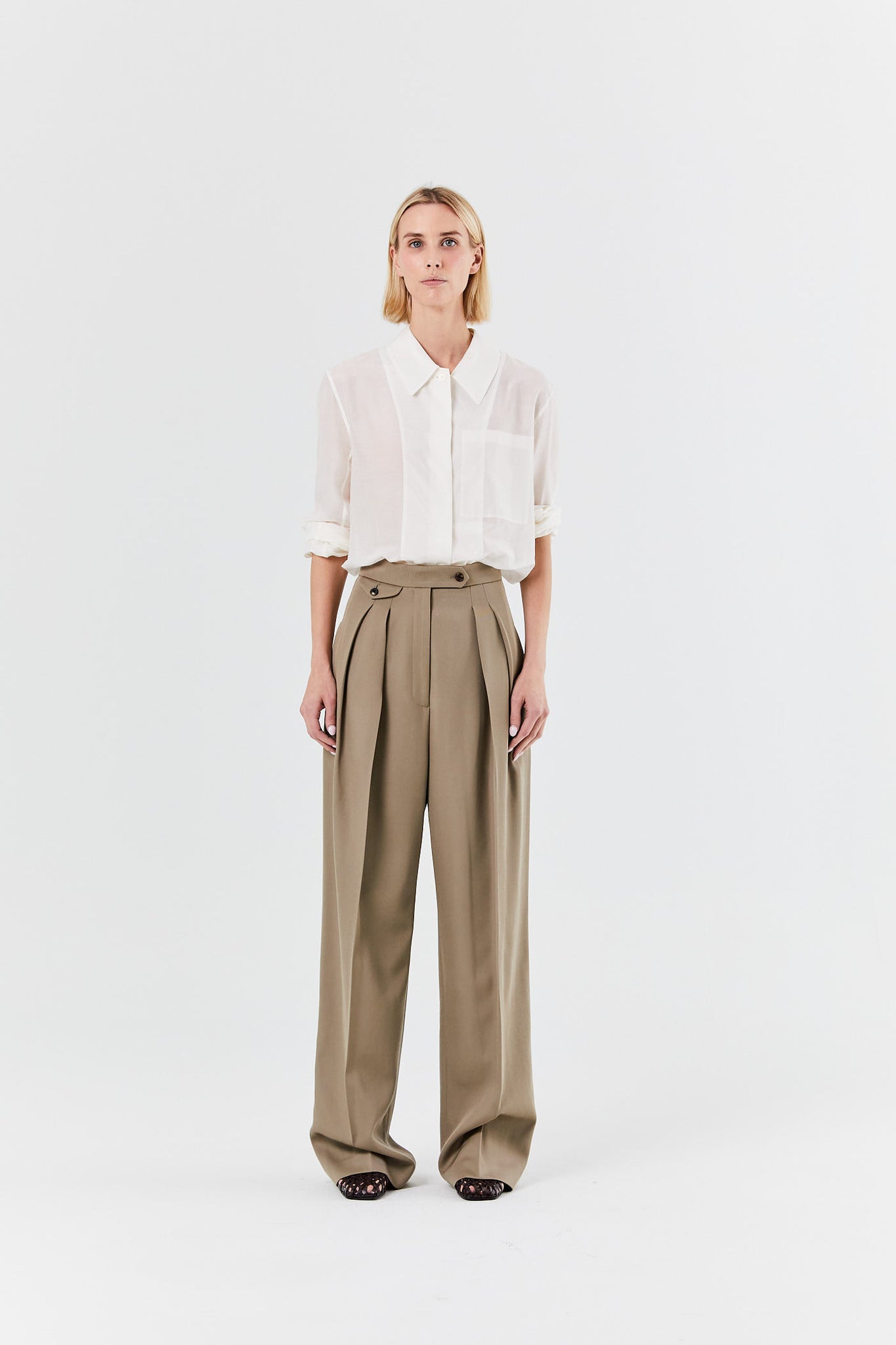 The Row, Marcellita Pleated Wool And Mohair-blend Piqué Wide-leg Pants, Black, US0,US2,US4,US6,US8,US10,US12,US14