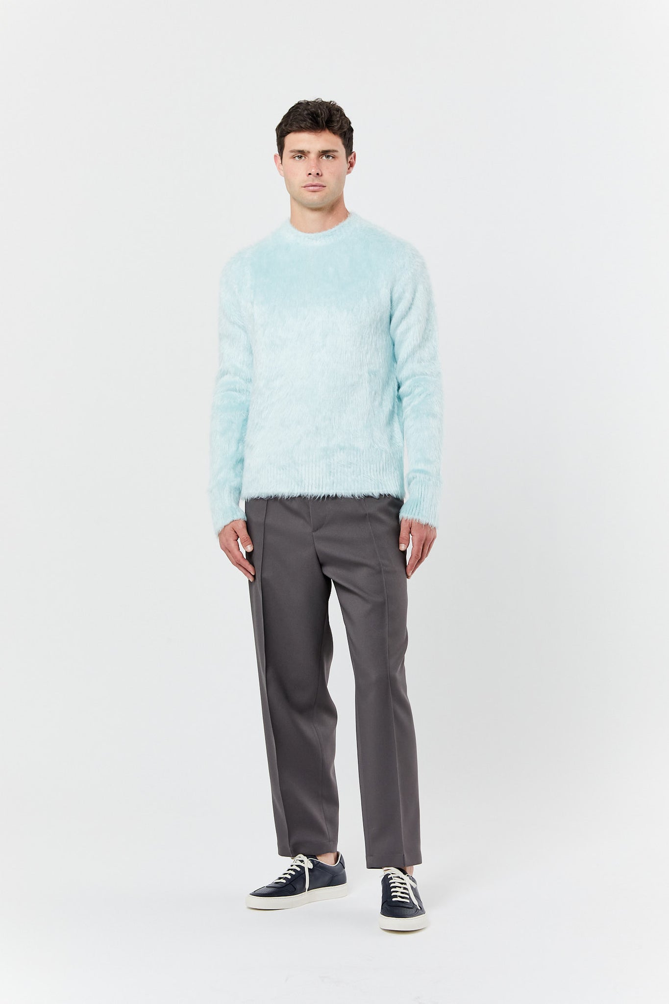 Light Blue Silk Sweater