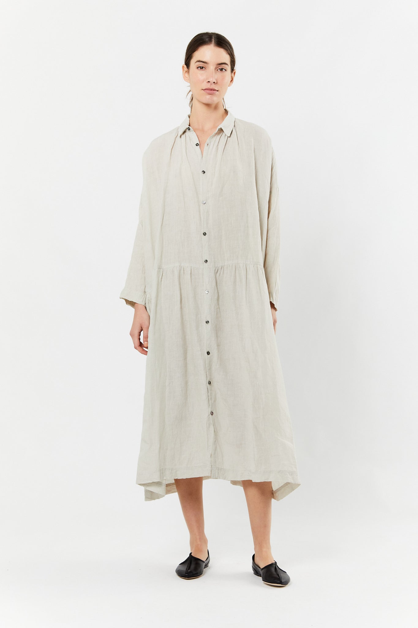 Greige Linen Dress – ByGeorge