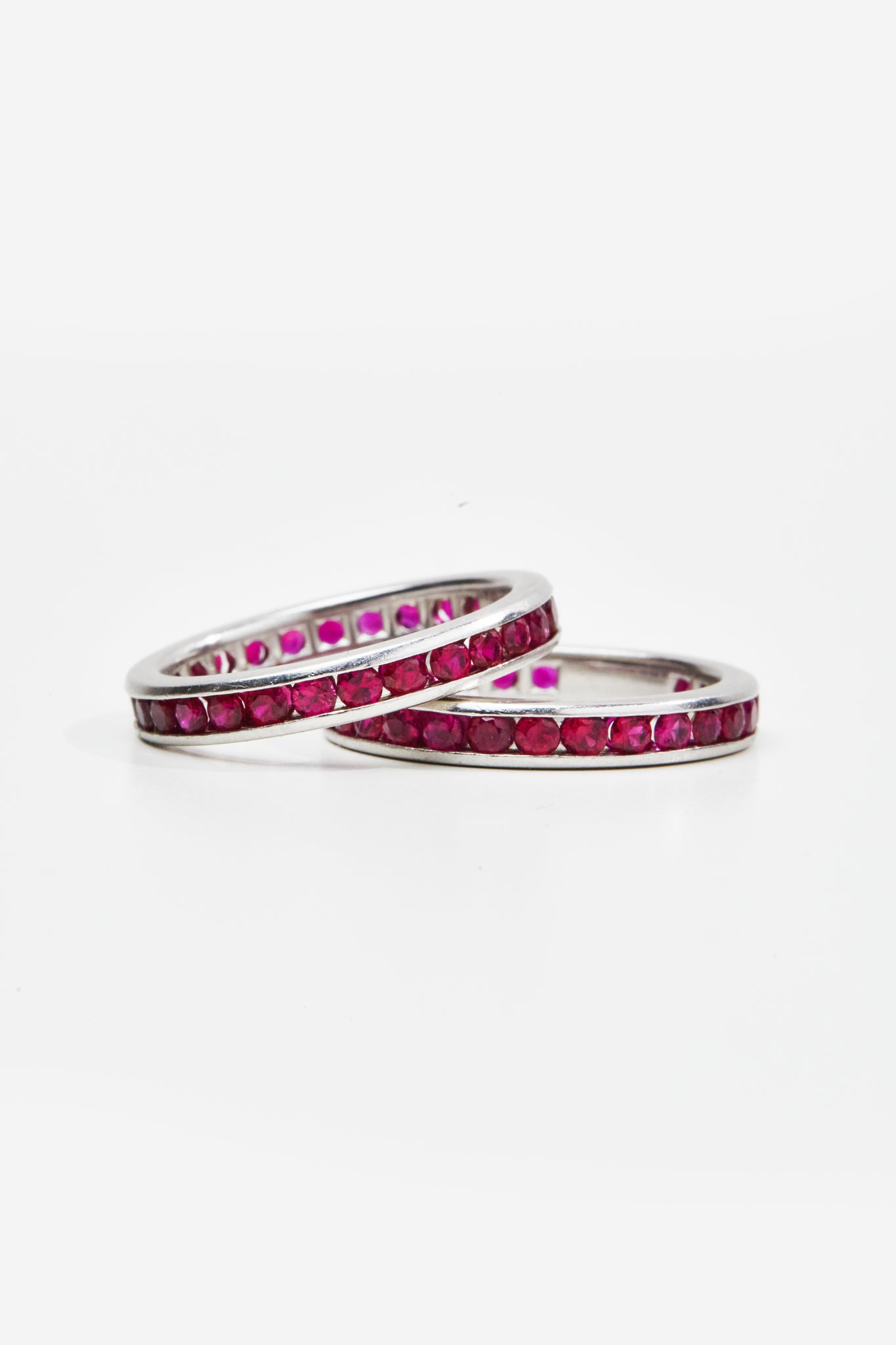 Tiffany & Co. Ruby Platinum Rings