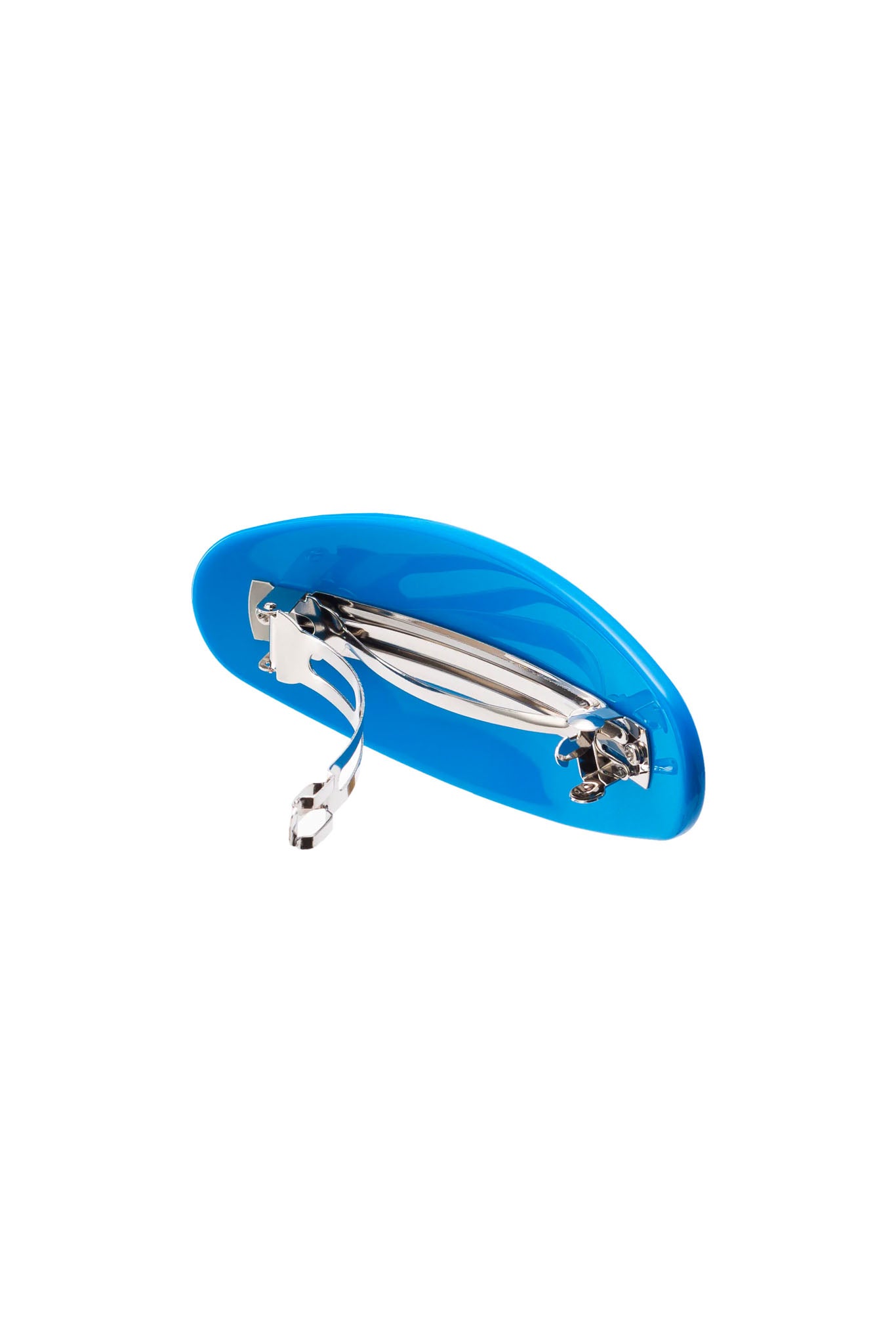 Bright Blue Jumbo Oval Clip