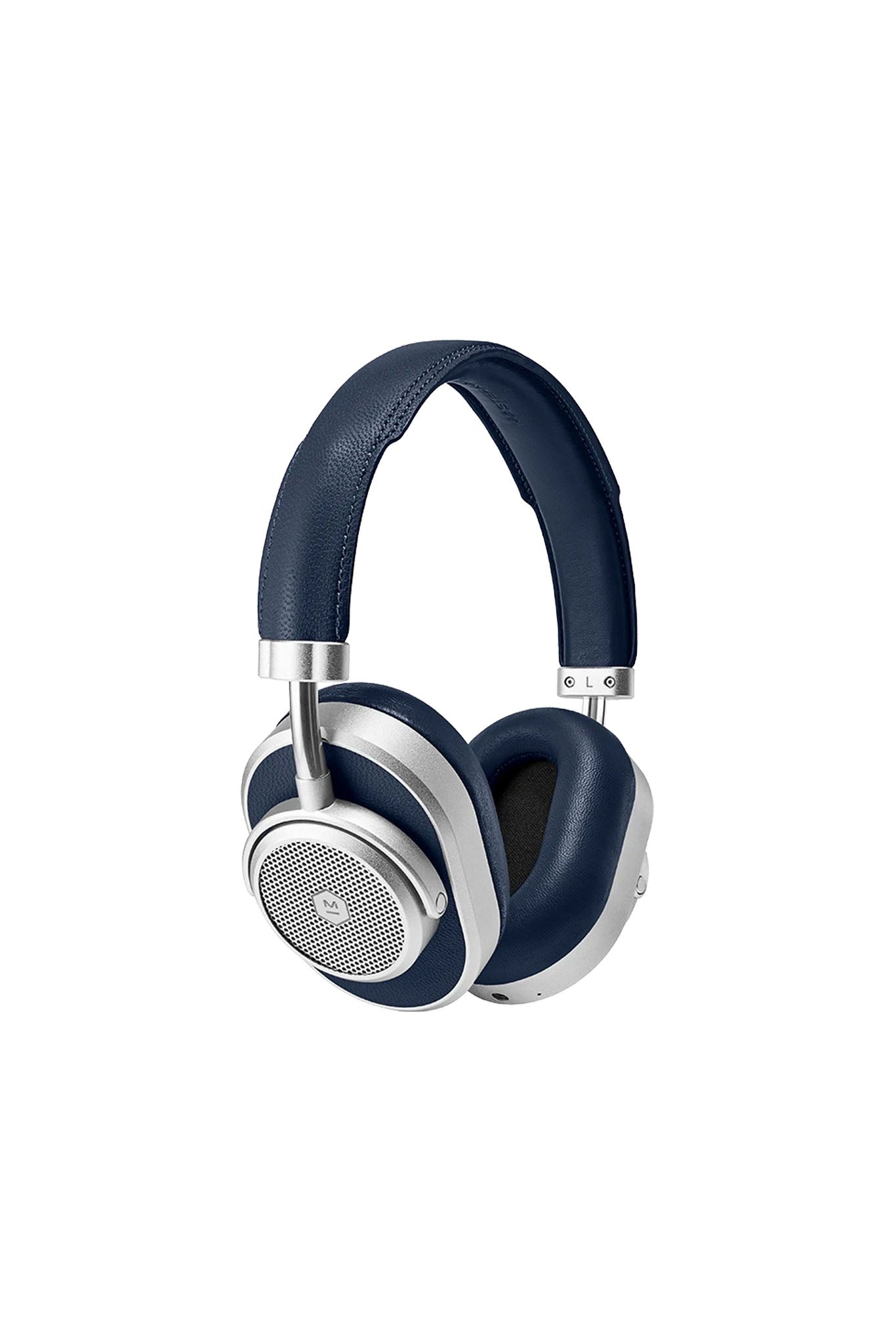 Silver & Navy Noise Cancelling Wireless Headphones