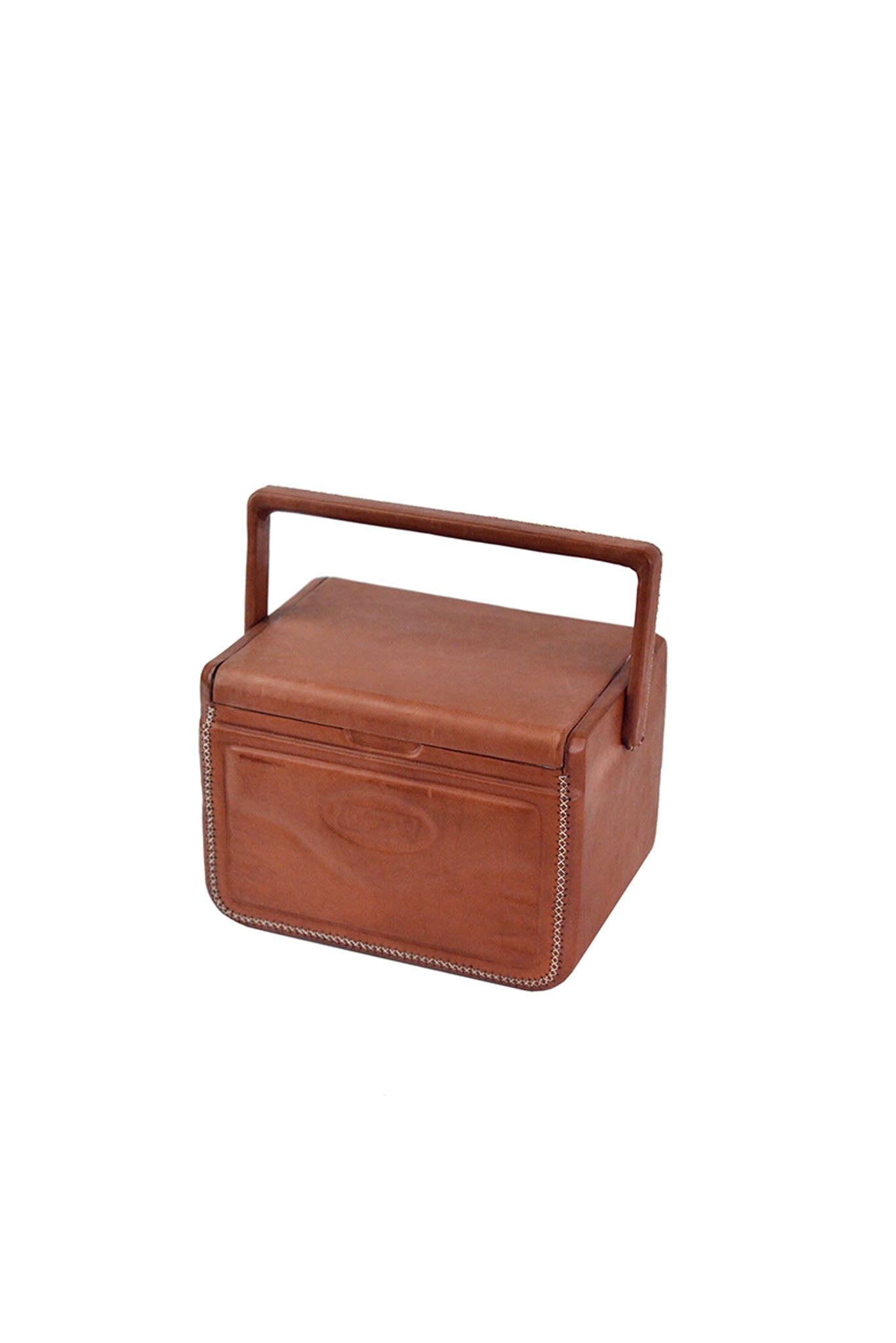 Brown Leather Take 6 Coolbox
