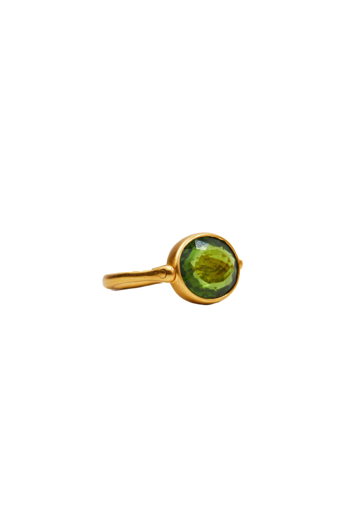 Green Tourmaline Swivel Ring