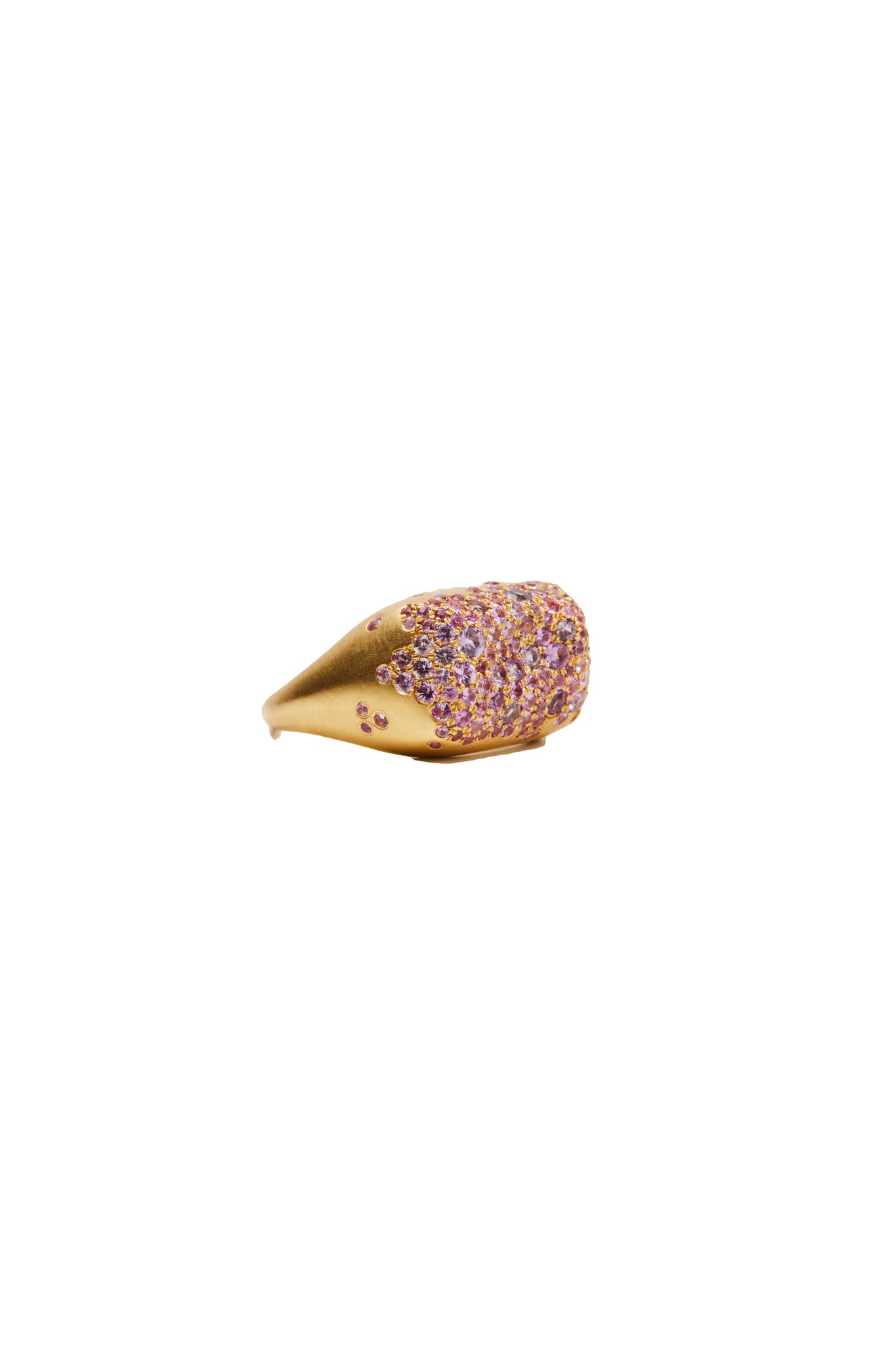 Pink Sapphire Makak Bonbon Rectangle Ring